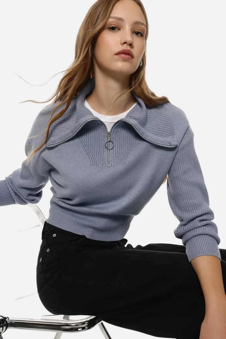 Zip neck jumper – Bild 4