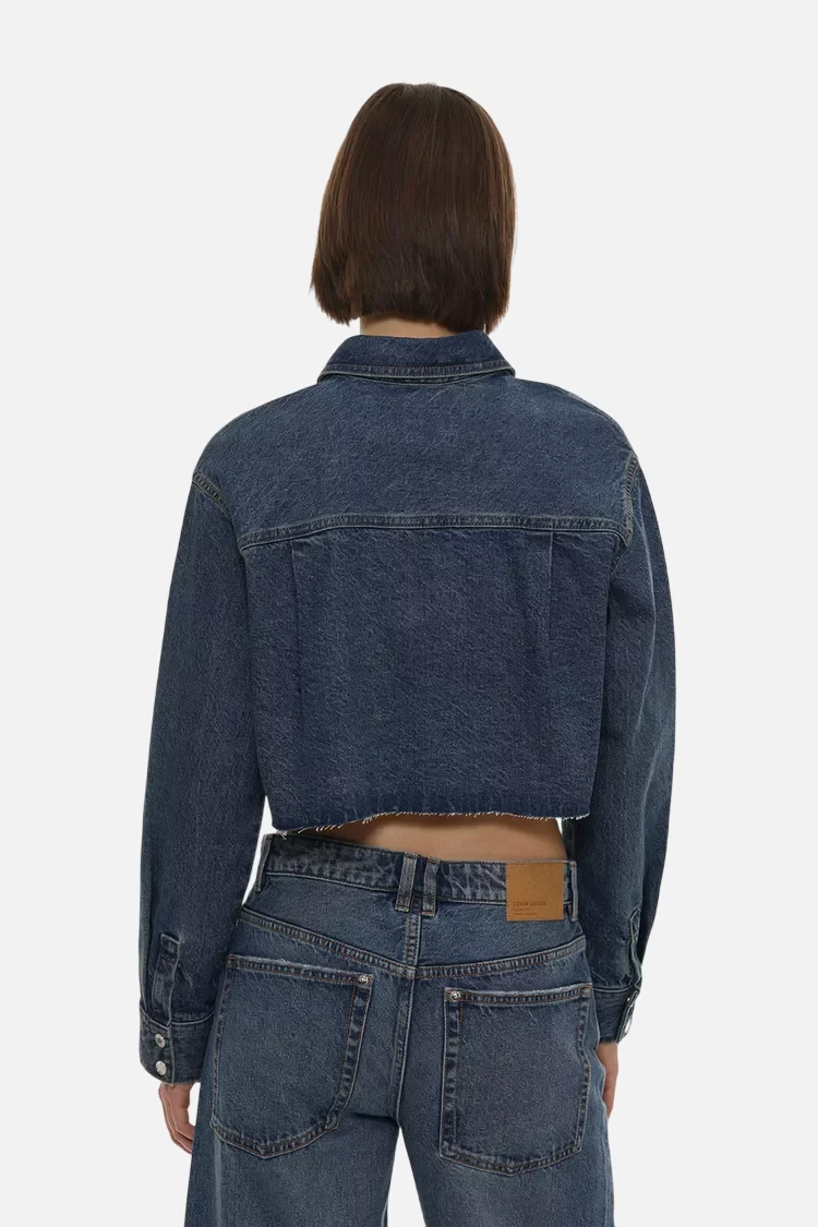 Cropped denim shirt – Bild 2