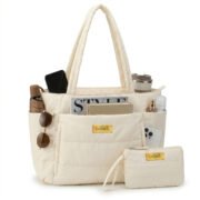 Lambou Puffer Tasche Beige