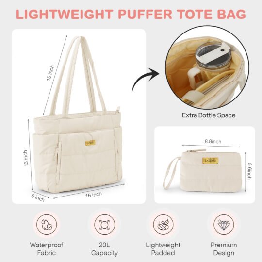 Lambou_Puffer_Tasche_Beige